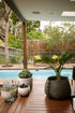 Blinde Design Stitch 125 Concrete Planter - Bone Finish - BLD.1.P.STI.125.Y.BO